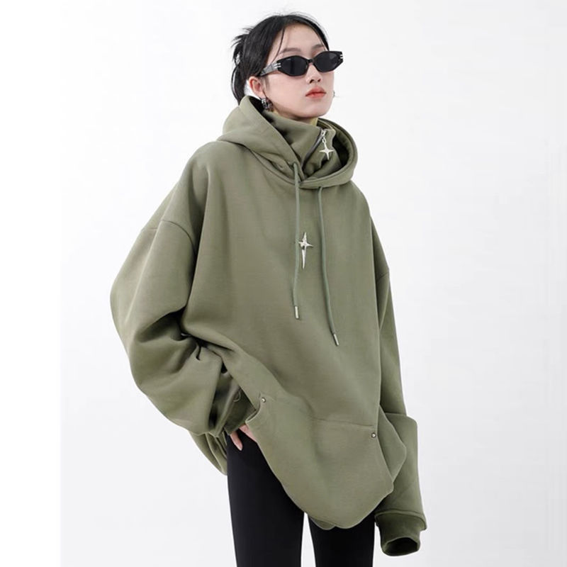 Pile Collar Shell Jacket Sweater Men's Hooded