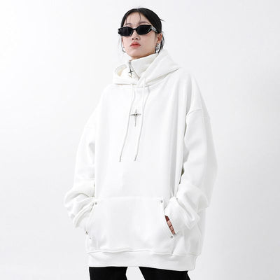 Pile Collar Shell Jacket Sweater Men's Hooded