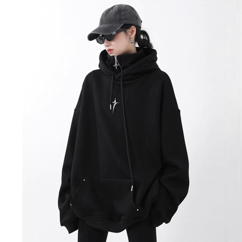 Pile Collar Shell Jacket Sweater Men's Hooded