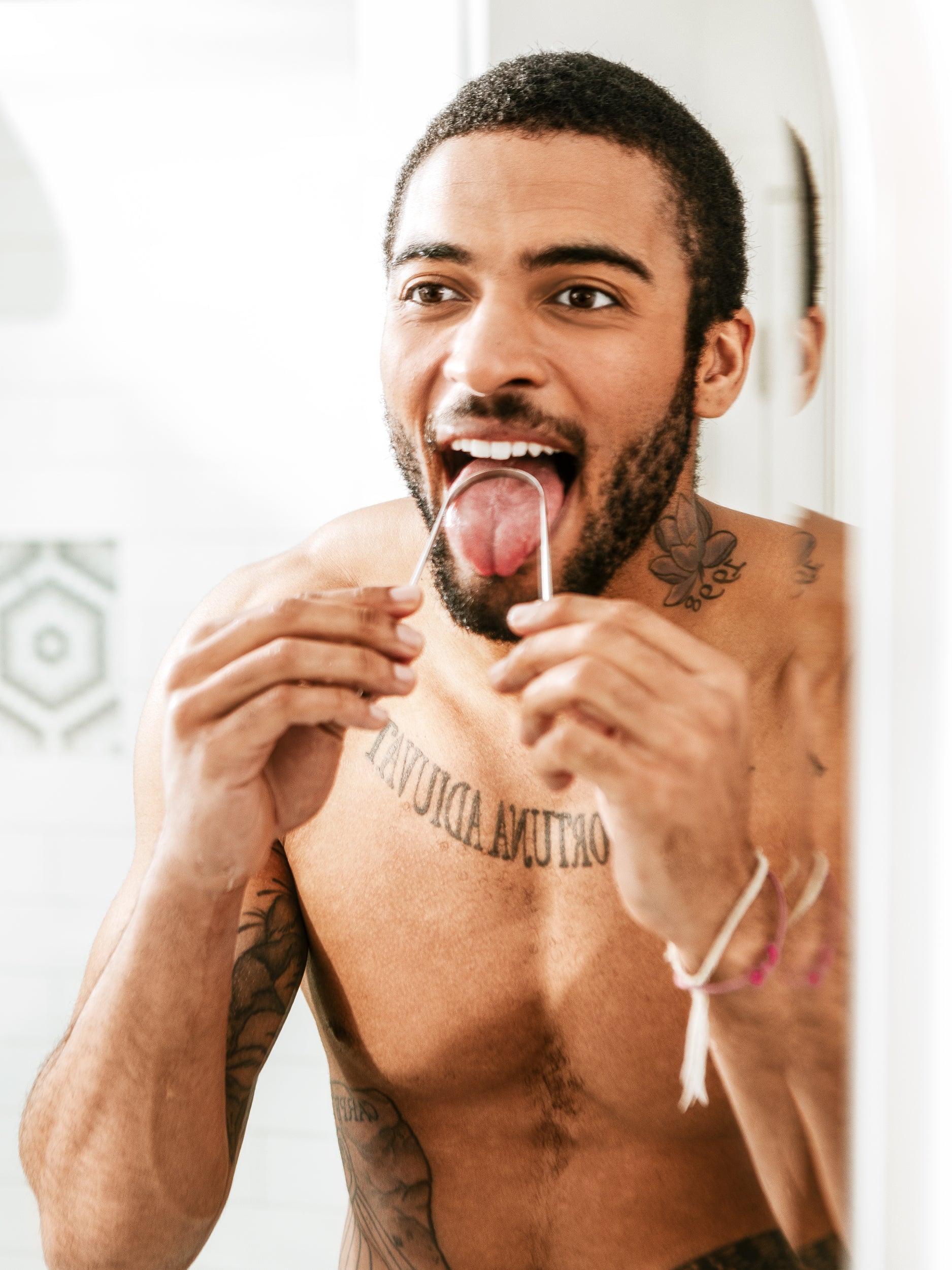 Stainless Steel Tongue Scraper – Fresher Breath, Cleaner Mouth